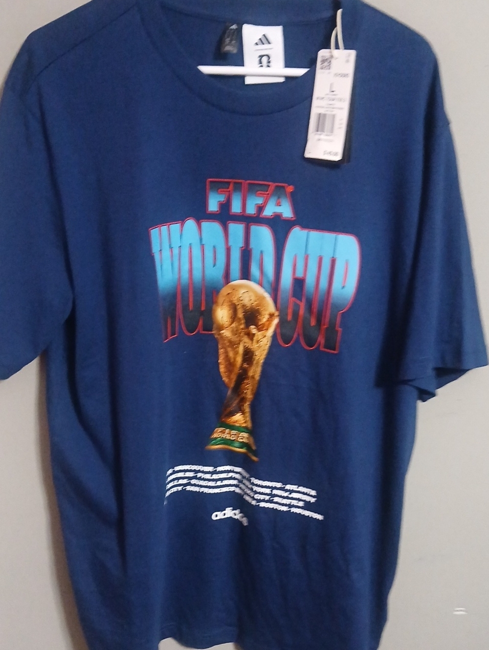 adidas Men's Navy FIFA World Cup Graphic Tee